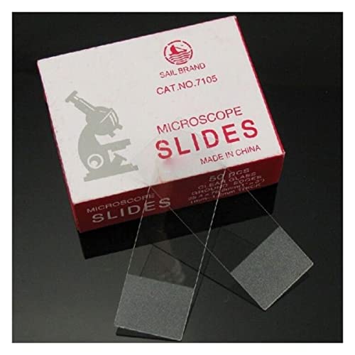 Mikroskop-Zubehör-Kit 50 Stück LEER Glas MIKROSKOPISCHE OBJEKTTRÄGER for Mikroskopzubehör Mikroskopische Objektträger(NO.7105) von ZTBH