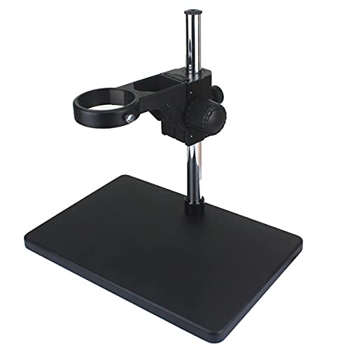 Mikroskop-Zubehör-Kit 76mm Durchmessermikroskop Trinokularmikroskop Armauslegertischständer Halter Multi-Axis Einstellbar Mikroskopische Objektträger(76mmx25mm black) von ZTBH