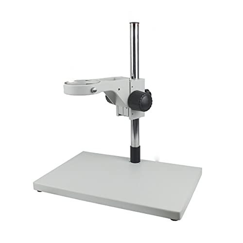 Mikroskop-Zubehör-Kit 76mm Durchmessermikroskop Trinokularmikroskop Armauslegertischständer Halter Multi-Axis Einstellbar Mikroskopische Objektträger(76mmx25mm white) von ZTBH