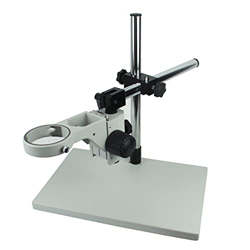 Mikroskop-Zubehör-Kit 76mm Durchmessermikroskop Trinokularmikroskop Armauslegertischständer Halter Multi-Axis Einstellbar Mikroskopische Objektträger(76mmx25mm white L) von ZTBH