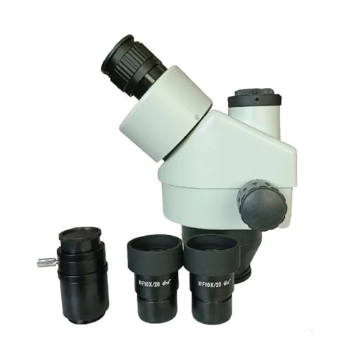 Mikroskop-Zubehör-Kit 7X-45X Simul Brenn Trinokular Mikroskop Kopf 1/1 CTV Kamera Adapter Optisches Glas 10X Zoom Okular Stereo Microscopio Mikroskopische Objektträger von ZTBH