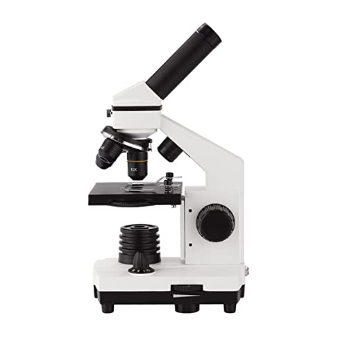 Mikroskop-Zubehör-Kit Biologisches Mikroskop 6. 4x-640x. Mit Telefonhalter nach oben/unten LED Erleuchtung Mikroskopische Objektträger von ZTBH