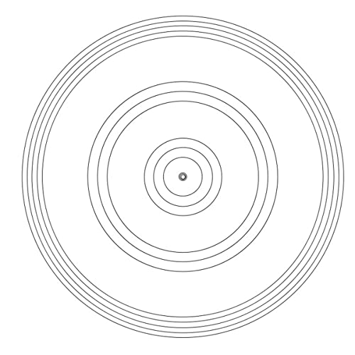 Mikroskop-Zubehör-Kit Durchmesser 16 mm/20 mm Konzentrische Kreise Mikroskopiokalibrierungszubehör Mikroskopiokalibrierung Mikroskopische Objektträger(Diameter 16 mm) von ZTBH