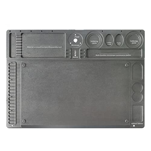 Mikroskop-Zubehör-Kit Große Multifunktions-Aluminium-Legierung-Video-Mikroskop-Kamera-Ständer-Arbeitsständer-Halterung Mikroskopische Objektträger(Grey) von ZTBH