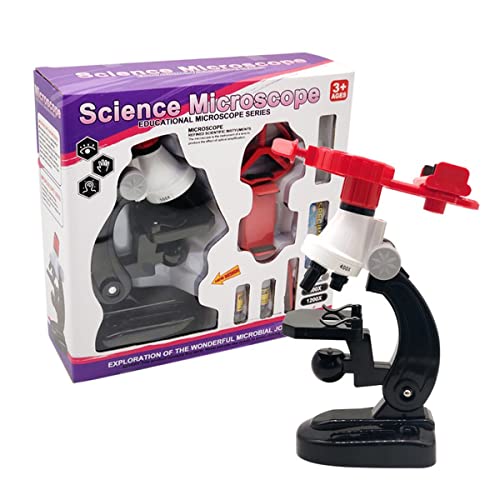 Mikroskop-Zubehör-Kit Kindermikroskop-Spielzeug 1200-mal Scientific Experiment Set Mikroskopische Objektträger(A) von ZTBH