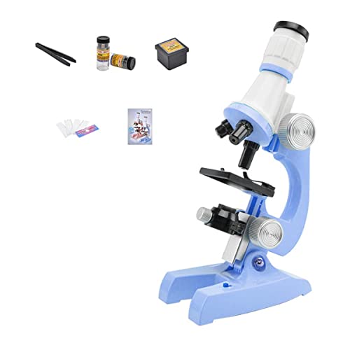 Mikroskop-Zubehör-Kit Mikroskop 1200x Lab. LED Biologisches Mikroskop. Mikroskopische Objektträger(Blue) von ZTBH