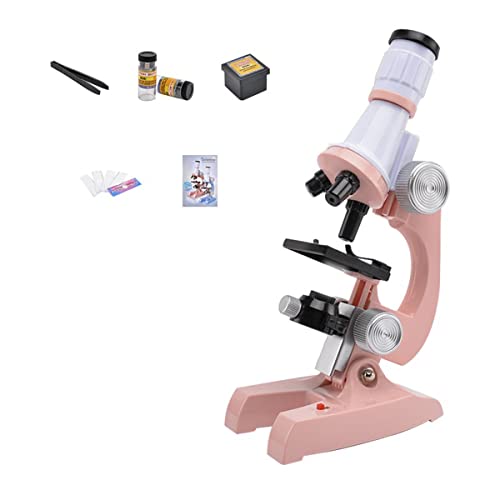 Mikroskop-Zubehör-Kit Mikroskop 1200x Lab. LED Biologisches Mikroskop. Mikroskopische Objektträger(Pink) von ZTBH