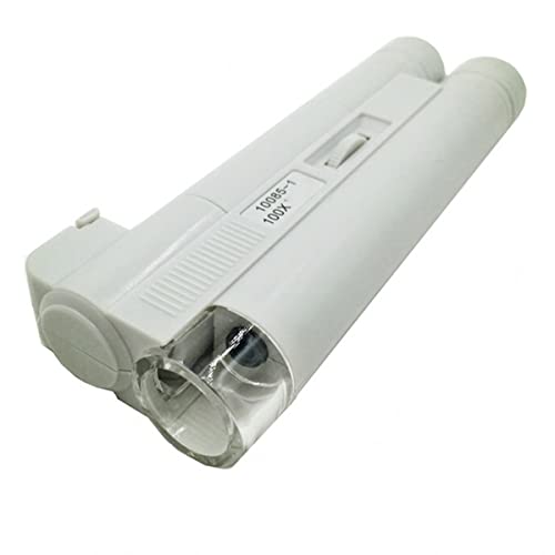 Mikroskop-Zubehör-Kit Taschenmikroskop mit. LED Light Mini Handy 100x Lupe Mikroskopische Objektträger Mikroskop-Zubehör-Kit Taschenmikroskop mit. LED Light Mini Handy 100x Lupe Mikroskopische Objektträger von ZTBH