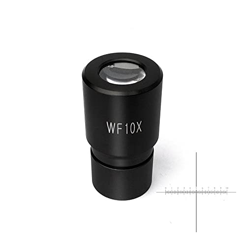 Mikroskop-Zubehör-Kit WF10X Weitfeldokular for biologische Mikroskopmontage - Größe 23,2 mm Feld 16 mm mit oder ohne Mikrometer-Strichplatte Mikroskopische Objektträger(With Reticle) von ZTBH