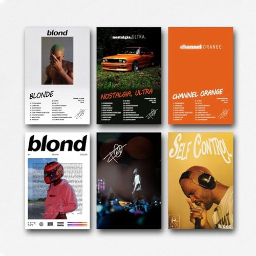 ZTEEHBJVP A Set Of 6 Frank Poster Ocean Music Album Cvoer Vintage Für Zimmer, Ästhetische Leinwand-Wandkunst, Schlafzimmer-Dekor 08x12inch(20x30cm) von ZTEEHBJVP