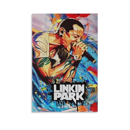 ZTEEHBJVP Linkin Poster Park Music Vintage Rock Band Für Zimmer, Ästhetische Leinwand-Wandkunst, Schlafzimmer-Dekor Poster 12x18inch(30x45cm) von ZTEEHBJVP