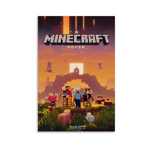 ZTEEHBJVP Minecraft Poster Movie Game Vintage Comic Für Zimmer, Ästhetische Leinwand-Wandkunst, Schlafzimmer-Dekor Poster 12x18inch(30x45cm) von ZTEEHBJVP
