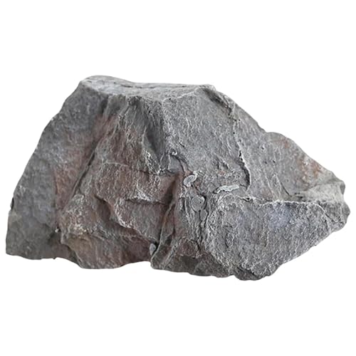 Künstlicher Sandstein, Kunststein-Simulationsfelsen, Dekorativer Garten Abdeckstein aus PU Schaum, Realistische Kunstfelsen Gefälschte Fels Trafohaus Landschaftsgestein Gray,32×25×17cm von ZTGL