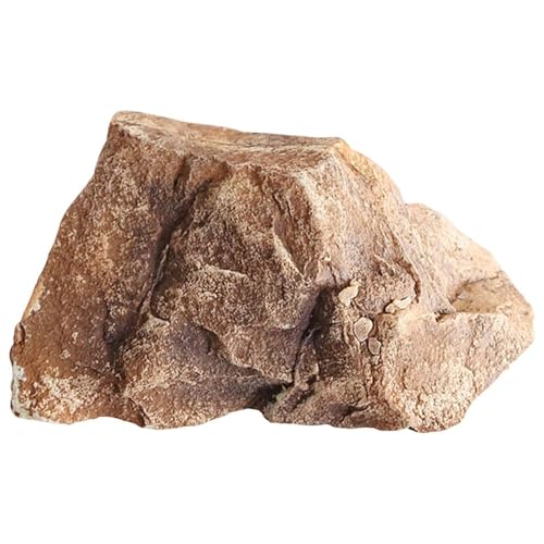Künstlicher Sandstein, Kunststein-Simulationsfelsen, Dekorativer Garten Abdeckstein aus PU Schaum, Realistische Kunstfelsen Gefälschte Fels Trafohaus Landschaftsgestein Yellow,32×25×17cm von ZTGL