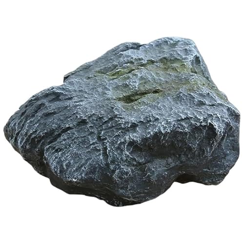 Kunstfelsen Hohle Trafohaus Abdeckung Künstliche Landschaftsfelsen Gefälschte Felsen Realistische Landschaftsfelsen Findlinge Fake Rock Cover für Landschaftsgestaltung Pump Gray, 30×20×20cm von ZTGL