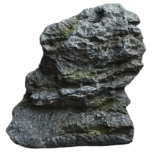 Kunstfelsen Hohle Trafohaus Abdeckung Künstliche Landschaftsfelsen Gefälschte Felsen Realistische Landschaftsfelsen Findlinge Fake Rock Cover für Landschaftsgestaltung Pump Gray, 33×24×40cm von ZTGL