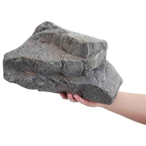Landschaftsfelsen Gefälschte Felsen PU-Schaum Kunstfelsen Landschaftsgestein Realistische Natürliche Textur Leichte Künstliche Sandstein Felsen Vielseitige Kunstfelsenabdeckungen Gray, 33x23x23cm von ZTGL