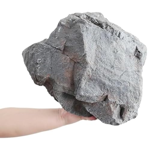 Landschaftsfelsen Gefälschte Felsen PU-Schaum Kunstfelsen Landschaftsgestein Realistische Natürliche Textur Leichte Künstliche Sandstein Felsen Vielseitige Kunstfelsenabdeckungen Gray, 37x23x23cm von ZTGL