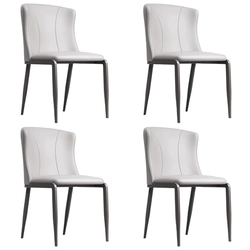 ZTGL 1er/2er/4er/6er Set Esszimmerstühle Kunstleder, Küchenstühle Wohnzimmerstuhl Empfangstühle mit Rückenlehne Metallbeine, Ergonomischer Polsterstuhl für Esszimmer Wohnzimmer Beige, 4Pcs ZTGL 1er/2er/4er/6er Set Esszimmerstühle Kunstleder, Küchenstühle Wohnzimmerstuhl Empfangstühle mit Rückenlehne Metallbeine, Ergonomischer Polsterstuhl für Esszimmer Wohnzimmer Beige, 4Pcs von ZTGL