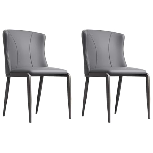 ZTGL 1er/2er/4er/6er Set Esszimmerstühle Kunstleder, Küchenstühle Wohnzimmerstuhl Empfangstühle mit Rückenlehne Metallbeine, Ergonomischer Polsterstuhl für Esszimmer Wohnzimmer Dark Grey, 2Pcs ZTGL 1er/2er/4er/6er Set Esszimmerstühle Kunstleder, Küchenstühle Wohnzimmerstuhl Empfangstühle mit Rückenlehne Metallbeine, Ergonomischer Polsterstuhl für Esszimmer Wohnzimmer Dark Grey, 2Pcs von ZTGL