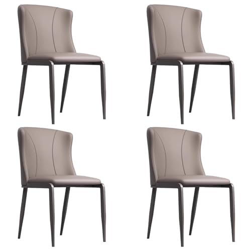 ZTGL 1er/2er/4er/6er Set Esszimmerstühle Kunstleder, Küchenstühle Wohnzimmerstuhl Empfangstühle mit Rückenlehne Metallbeine, Ergonomischer Polsterstuhl für Esszimmer Wohnzimmer Khaki, 4Pcs ZTGL 1er/2er/4er/6er Set Esszimmerstühle Kunstleder, Küchenstühle Wohnzimmerstuhl Empfangstühle mit Rückenlehne Metallbeine, Ergonomischer Polsterstuhl für Esszimmer Wohnzimmer Khaki, 4Pcs von ZTGL