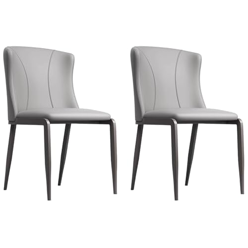 ZTGL 1er/2er/4er/6er Set Esszimmerstühle Kunstleder, Küchenstühle Wohnzimmerstuhl Empfangstühle mit Rückenlehne Metallbeine, Ergonomischer Polsterstuhl für Esszimmer Wohnzimmer Light Grey, 2Pcs ZTGL 1er/2er/4er/6er Set Esszimmerstühle Kunstleder, Küchenstühle Wohnzimmerstuhl Empfangstühle mit Rückenlehne Metallbeine, Ergonomischer Polsterstuhl für Esszimmer Wohnzimmer Light Grey, 2Pcs von ZTGL