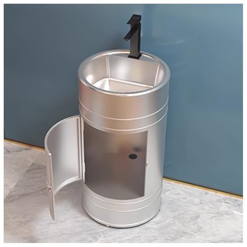 ZTGL Badmöbel Set mit Waschbecken Badezimmermöbel Gäste WC Waschbecken Waschplatz Waschbeckenunterschrank Waschtisch Runde Badschrank Standschrank Waschtischunterschrank D, with Door ZTGL Badmöbel Set mit Waschbecken Badezimmermöbel Gäste WC Waschbecken Waschplatz Waschbeckenunterschrank Waschtisch Runde Badschrank Standschrank Waschtischunterschrank D, with Door von ZTGL