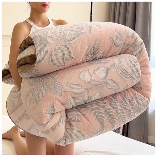 ZTGL Dicke Bettdecke Winter, Doppelseitige Weiche Warme Plüsch Decke, Flauschig Verdicken Samt Steppdecken, Winterwarm, Dicker Bettwäsche Mikrofaser Daunendecke für den Winter E,150 * 200cm/2.5kg ZTGL Dicke Bettdecke Winter, Doppelseitige Weiche Warme Plüsch Decke, Flauschig Verdicken Samt Steppdecken, Winterwarm, Dicker Bettwäsche Mikrofaser Daunendecke für den Winter E,150 * 200cm/2.5kg von ZTGL