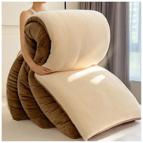 ZTGL Dicke Bettdecke Winter, Flauschige Doppelseitige Mikrofaser Steppdecken Winter Bettdecke, Weiche Warme Plüsch Winterdecke, Dick warm, Verdicken Bettwäsche Daunendecke Aus Samt C, 200 * 230cm/4kg ZTGL Dicke Bettdecke Winter, Flauschige Doppelseitige Mikrofaser Steppdecken Winter Bettdecke, Weiche Warme Plüsch Winterdecke, Dick warm, Verdicken Bettwäsche Daunendecke Aus Samt C, 200 * 230cm/4kg von ZTGL