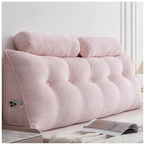 ZTGL Dreieckiges Kopfteilkissen mit Nackenstützkissen, Rückenlehne Kissen für Bett, Keilkissen Lesekissen mit praktischem Seitenfach, Bequemes Lang Rückenkissen mit Waschbarem Bezug C,80 * 50 * 20cm ZTGL Dreieckiges Kopfteilkissen mit Nackenstützkissen, Rückenlehne Kissen für Bett, Keilkissen Lesekissen mit praktischem Seitenfach, Bequemes Lang Rückenkissen mit Waschbarem Bezug C,80 * 50 * 20cm von ZTGL