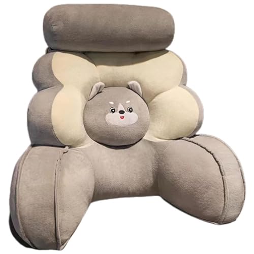 ZTGL Ergonomisches Rückenkissen, Extragroßes Lesekissen Stützkissen mit Armlehnen und Abnehmbarem Nacken, für Rückenunterstützung beim Lesen oder Fernsehen auf dem Bett Sofa A, 75 * 60cm von ZTGL