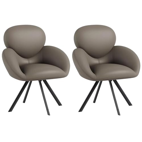 ZTGL Esszimmerstühle Drehbar, Küchenstühle Polsterstuhl Wohnzimmerstühle mit Rückenlehne, Moderner Essstuhl, Gepolsterte Büro Stuhl, für Küche/Wohnzimmer/Schlafzimmer, Metallbeine Dark Gray, 2Pcs ZTGL Esszimmerstühle Drehbar, Küchenstühle Polsterstuhl Wohnzimmerstühle mit Rückenlehne, Moderner Essstuhl, Gepolsterte Büro Stuhl, für Küche/Wohnzimmer/Schlafzimmer, Metallbeine Dark Gray, 2Pcs von ZTGL
