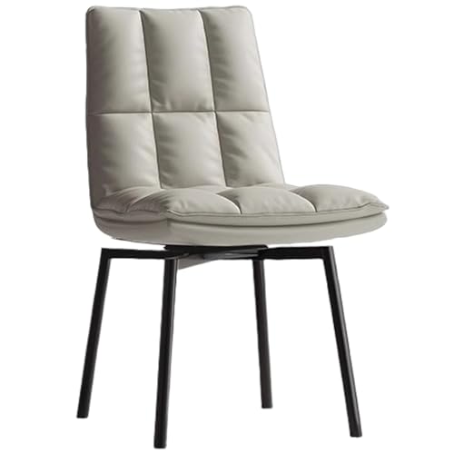 ZTGL Esszimmerstühle Drehbar Set, Schreibtischstuhl 180° Drehbar, Küchenstühle, Moderner Essstuhl, PU-Kunstleder Polsterstuhl Drehstuhl, Metallbeine, Stühle Esszimmer, bis 150 kg Light Grey,1Pcs ZTGL Esszimmerstühle Drehbar Set, Schreibtischstuhl 180° Drehbar, Küchenstühle, Moderner Essstuhl, PU-Kunstleder Polsterstuhl Drehstuhl, Metallbeine, Stühle Esszimmer, bis 150 kg Light Grey,1Pcs von ZTGL