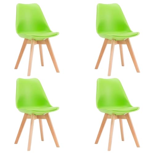 ZTGL Esszimmerstühle Set mit Massivholz Buche Bein, Gepolsterter Stuhl Küchenstuhl, Stuhl Esszimmer Polsterstuhl Modernes, PU-Kunstleder, für Schlafzimmer, Wohnzimmer, Esszimmer Green, 4Pcs ZTGL Esszimmerstühle Set mit Massivholz Buche Bein, Gepolsterter Stuhl Küchenstuhl, Stuhl Esszimmer Polsterstuhl Modernes, PU-Kunstleder, für Schlafzimmer, Wohnzimmer, Esszimmer Green, 4Pcs von ZTGL
