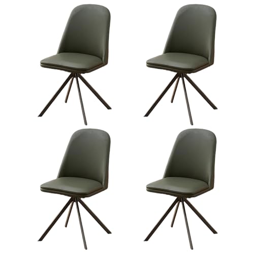 ZTGL Esszimmerstuhl Drehbar 1/2/4/6er Set, Stühle Esszimmer Ergonomisch, Küchenstühle, Moderner Polsterstuhl mit Rückenlehne, aus Massivholz Kunstleder, für Wohnzimmer Esszimmer Green, 4Pcs ZTGL Esszimmerstuhl Drehbar 1/2/4/6er Set, Stühle Esszimmer Ergonomisch, Küchenstühle, Moderner Polsterstuhl mit Rückenlehne, aus Massivholz Kunstleder, für Wohnzimmer Esszimmer Green, 4Pcs von ZTGL
