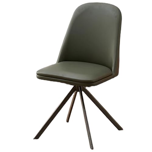 ZTGL Esszimmerstuhl Drehbar 1/2/4/6er Set, Stühle Esszimmer Ergonomisch, Küchenstühle, Moderner Polsterstuhl mit Rückenlehne, aus Massivholz Kunstleder, für Wohnzimmer Esszimmer Green,1Pcs von ZTGL