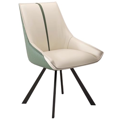 ZTGL Esszimmerstuhl Drehbar Moderner 1/2/4/6 Stück Set, Bequemer Stuhl mit Armlehnen Rückenlehne, Moderner Essstuhl, Polsterstuhl Küchenstuhl Sessel für Esszimmer Wohnzimmer Beige C, 2Pcs von ZTGL