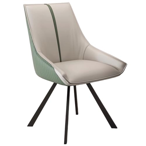 ZTGL Esszimmerstuhl Drehbar Moderner 1/2/4/6 Stück Set, Bequemer Stuhl mit Armlehnen Rückenlehne, Moderner Essstuhl, Polsterstuhl Küchenstuhl Sessel für Esszimmer Wohnzimmer Gray B, 2Pcs von ZTGL