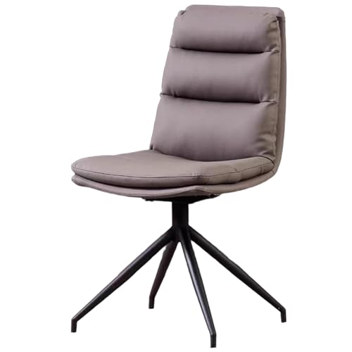 ZTGL Esszimmerstuhl Drehstuhl, Moderner Essstuhl, Kunstleder-Küchenstühle mit Gepolstertem Sitz, Rückenlehne Küchenstühle Polsterstuhl, Metallbeine, für Esszimmer/Wohnzimmer Dark Gray,1Pcs ZTGL Esszimmerstuhl Drehstuhl, Moderner Essstuhl, Kunstleder-Küchenstühle mit Gepolstertem Sitz, Rückenlehne Küchenstühle Polsterstuhl, Metallbeine, für Esszimmer/Wohnzimmer Dark Gray,1Pcs von ZTGL