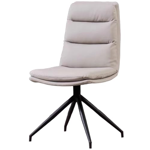 ZTGL Esszimmerstuhl Drehstuhl, Moderner Essstuhl, Kunstleder-Küchenstühle mit Gepolstertem Sitz, Rückenlehne Küchenstühle Polsterstuhl, Metallbeine, für Esszimmer/Wohnzimmer Light Gray,1Pcs ZTGL Esszimmerstuhl Drehstuhl, Moderner Essstuhl, Kunstleder-Küchenstühle mit Gepolstertem Sitz, Rückenlehne Küchenstühle Polsterstuhl, Metallbeine, für Esszimmer/Wohnzimmer Light Gray,1Pcs von ZTGL