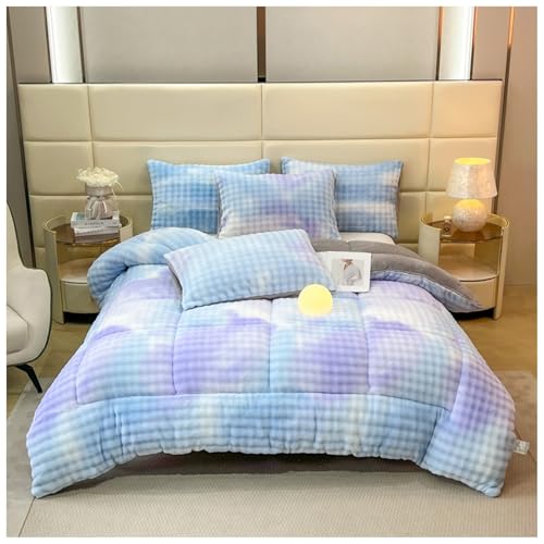 ZTGL Flauschige Kaschmir Steppdecken, Dicke Und Warme Bettdecke Im Winter, Winter Doppelseitige Lammsamt Decke, Dicker Warmer Bettdecke Bettwäsche, Luxus Lamm-Kaschmir Steppdecke D,150×200cm/2.5kg ZTGL Flauschige Kaschmir Steppdecken, Dicke Und Warme Bettdecke Im Winter, Winter Doppelseitige Lammsamt Decke, Dicker Warmer Bettdecke Bettwäsche, Luxus Lamm-Kaschmir Steppdecke D,150×200cm/2.5kg von ZTGL