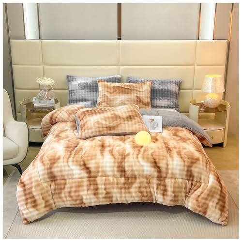 ZTGL Flauschige Kaschmir Steppdecken, Dicke Und Warme Bettdecke Im Winter, Winter Doppelseitige Lammsamt Decke, Dicker Warmer Bettdecke Bettwäsche, Luxus Lamm-Kaschmir Steppdecke E, 200×230cm/4kg ZTGL Flauschige Kaschmir Steppdecken, Dicke Und Warme Bettdecke Im Winter, Winter Doppelseitige Lammsamt Decke, Dicker Warmer Bettdecke Bettwäsche, Luxus Lamm-Kaschmir Steppdecke E, 200×230cm/4kg von ZTGL