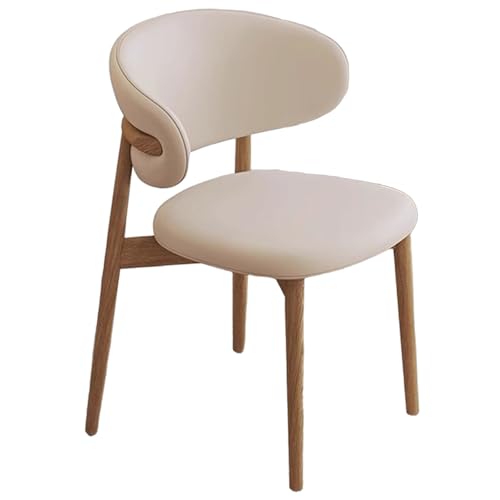ZTGL Moderne Esszimmerstühle Set mit Holzbeinen, Polsterstuhl Küchenstuhl Kunstleder, Esszimmer Stühle mit Gepolsterter Rückenlehne, für Wohnzimmer, Schlafzimmer und Esszimmer Cream A,1Pcs ZTGL Moderne Esszimmerstühle Set mit Holzbeinen, Polsterstuhl Küchenstuhl Kunstleder, Esszimmer Stühle mit Gepolsterter Rückenlehne, für Wohnzimmer, Schlafzimmer und Esszimmer Cream A,1Pcs von ZTGL