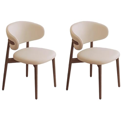 ZTGL Moderne Esszimmerstühle Set mit Holzbeinen, Polsterstuhl Küchenstuhl Kunstleder, Esszimmer Stühle mit Gepolsterter Rückenlehne, für Wohnzimmer, Schlafzimmer und Esszimmer Cream C, 2Pcs ZTGL Moderne Esszimmerstühle Set mit Holzbeinen, Polsterstuhl Küchenstuhl Kunstleder, Esszimmer Stühle mit Gepolsterter Rückenlehne, für Wohnzimmer, Schlafzimmer und Esszimmer Cream C, 2Pcs von ZTGL