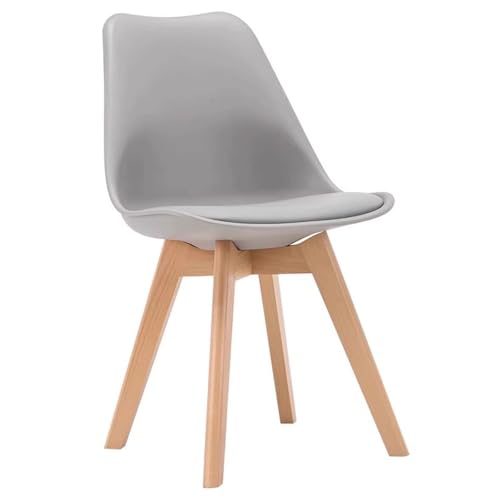 ZTGL Modernes Esszimmerstühle Set, Gepolsterter Küchenstuhl Essstühle mit Beine aus Buche Massiv, Stuhl Esszimmer Wohnzimmerstuhl aus Kunstleder, für Esszimmer Schlafzimmer Küche Gray,1Pcs ZTGL Modernes Esszimmerstühle Set, Gepolsterter Küchenstuhl Essstühle mit Beine aus Buche Massiv, Stuhl Esszimmer Wohnzimmerstuhl aus Kunstleder, für Esszimmer Schlafzimmer Küche Gray,1Pcs von ZTGL