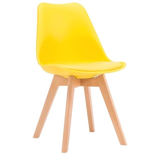 ZTGL Modernes Esszimmerstühle Set, Gepolsterter Küchenstuhl Essstühle mit Beine aus Buche Massiv, Stuhl Esszimmer Wohnzimmerstuhl aus Kunstleder, für Esszimmer Schlafzimmer Küche Yellow,1Pcs ZTGL Modernes Esszimmerstühle Set, Gepolsterter Küchenstuhl Essstühle mit Beine aus Buche Massiv, Stuhl Esszimmer Wohnzimmerstuhl aus Kunstleder, für Esszimmer Schlafzimmer Küche Yellow,1Pcs von ZTGL