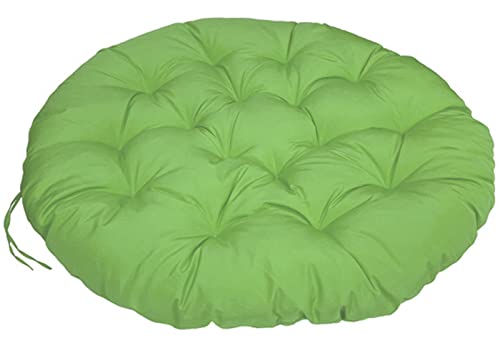 ZTGL Papasansessel Kissen Wasserdicht, Polster Bodenkissen für Schwenksessel, Rund Papasan Sessel 40-180cm, Indoor & Outdoor Polyrattan Sessel Kissen,Grau,170x120cm von ZTGL