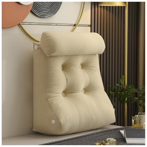 ZTGL Rückenkissen mit Nackenrolle Dreieck, Ergonomisch Geformtes Keilkissen, Bequemes Lesekissen für Bett, Perfekt für Rückenunterstützung beim Entspannen, Spielen, oder Fernsehen I, 55 * 60 * 26cm ZTGL Rückenkissen mit Nackenrolle Dreieck, Ergonomisch Geformtes Keilkissen, Bequemes Lesekissen für Bett, Perfekt für Rückenunterstützung beim Entspannen, Spielen, oder Fernsehen I, 55 * 60 * 26cm von ZTGL