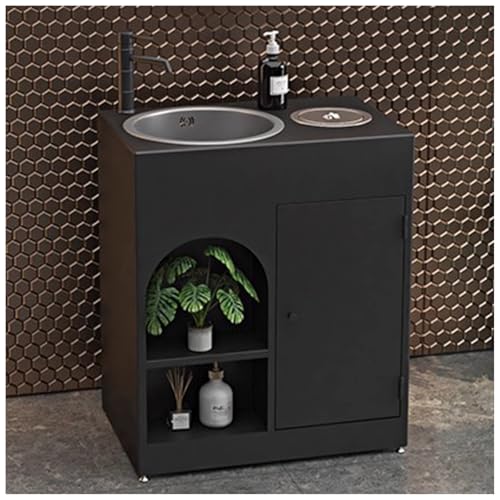 ZTGL Waschbecken mit Unterschrank Aufsatzwaschbecken Badmöbel-Set Rechteckig Waschbeckenunterschrank mit Wasserhahn & Ablaufgarnitur, Industrial Style Waschbecken Waschtisch D1,Without Mirror ZTGL Waschbecken mit Unterschrank Aufsatzwaschbecken Badmöbel-Set Rechteckig Waschbeckenunterschrank mit Wasserhahn & Ablaufgarnitur, Industrial Style Waschbecken Waschtisch D1,Without Mirror von ZTGL