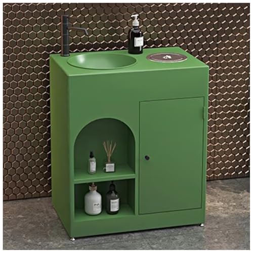 ZTGL Waschbecken mit Unterschrank Aufsatzwaschbecken Badmöbel-Set Rechteckig Waschbeckenunterschrank mit Wasserhahn & Ablaufgarnitur, Industrial Style Waschbecken Waschtisch F,Without Mirror ZTGL Waschbecken mit Unterschrank Aufsatzwaschbecken Badmöbel-Set Rechteckig Waschbeckenunterschrank mit Wasserhahn & Ablaufgarnitur, Industrial Style Waschbecken Waschtisch F,Without Mirror von ZTGL